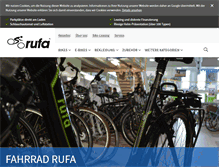 Tablet Screenshot of fahrrad-rufa.de